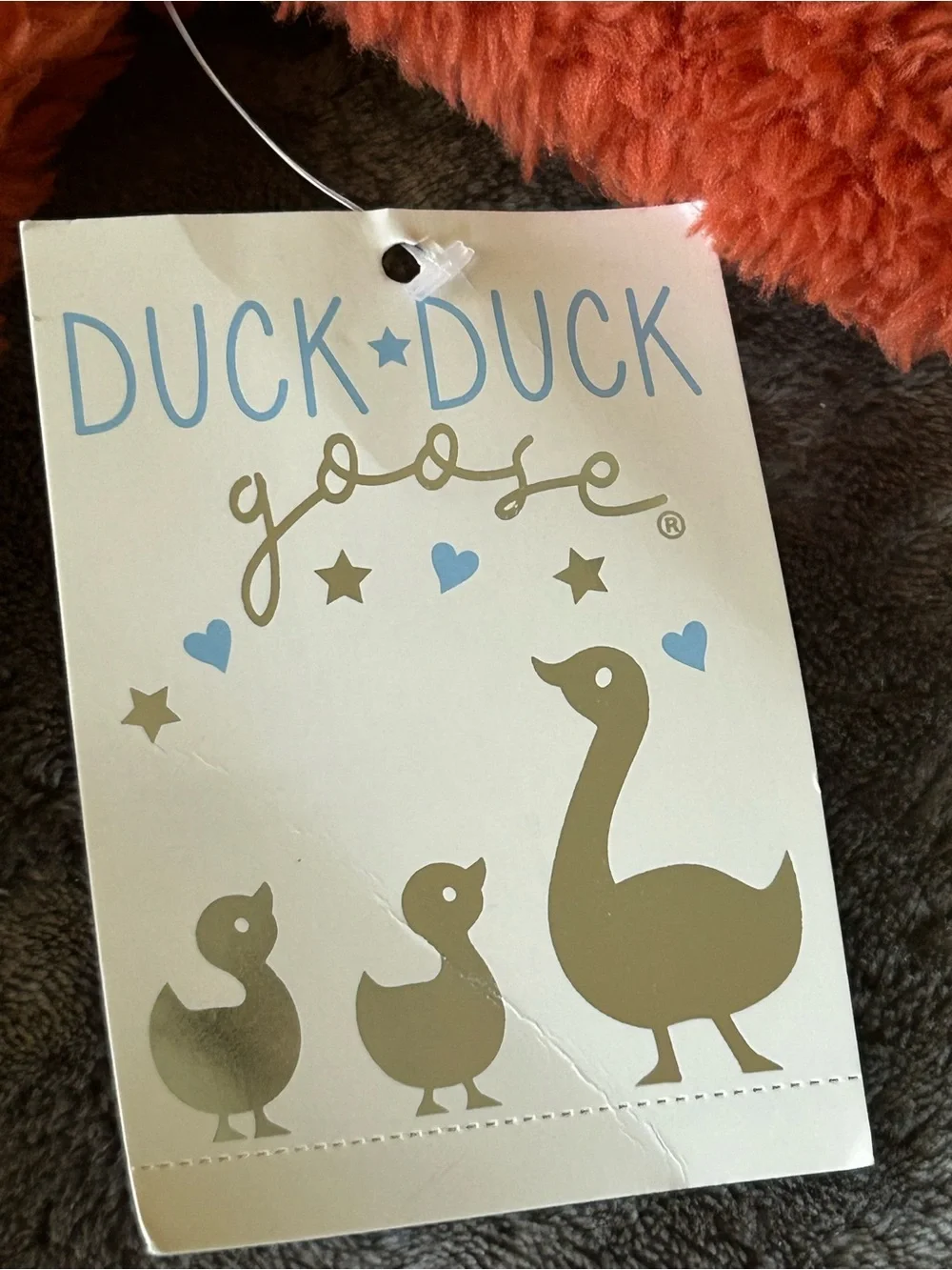Duck Duck Goose Lion Hooded Infant One-Piece - Rust 0-3 months nwt